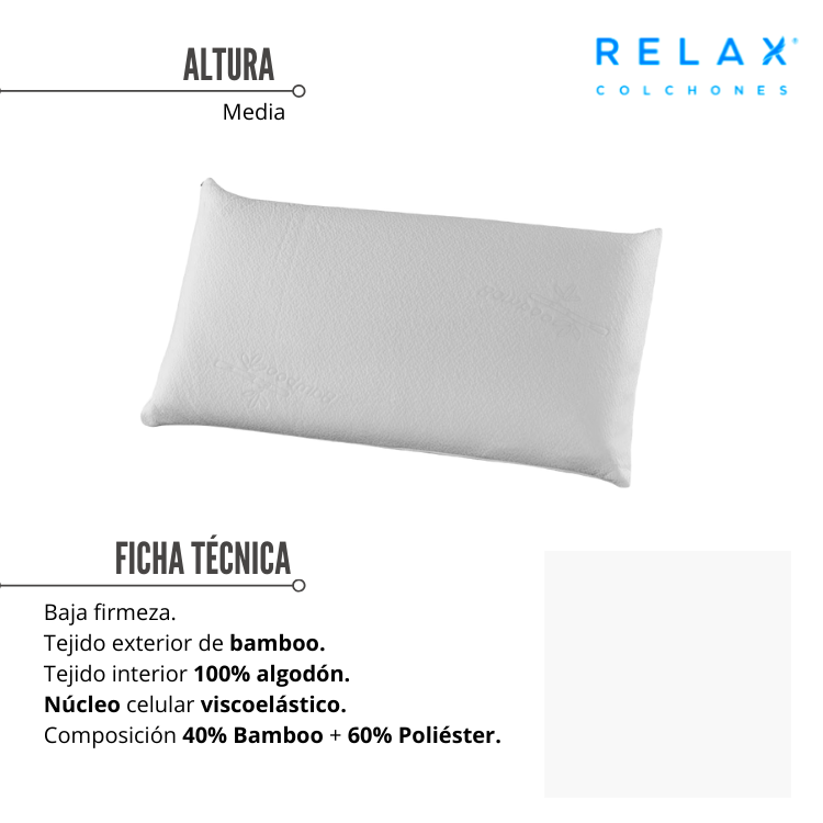 Almohada Visco Bamboo Classic Pack 60x40 cm – Home Store