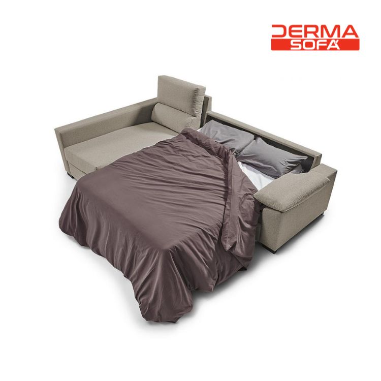 Sofá cama con chaiselongue LEYRE