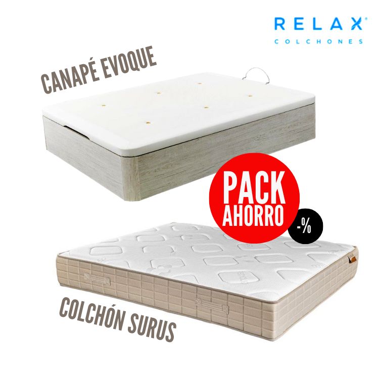 PACK RELAX Colchón SURUS + Canapé EVOQUE