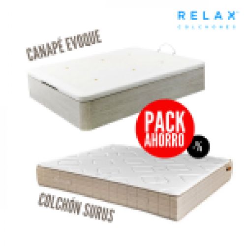 PACK RELAX Colchón SURUS + Canapé EVOQUE