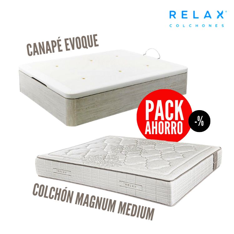 Pack Colchón Magnum y Canapé Evoque