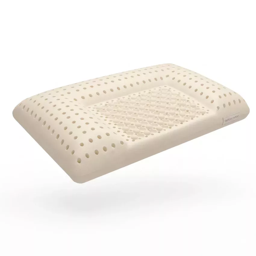 Almohada Látex Cervical Triplex De Pardo
