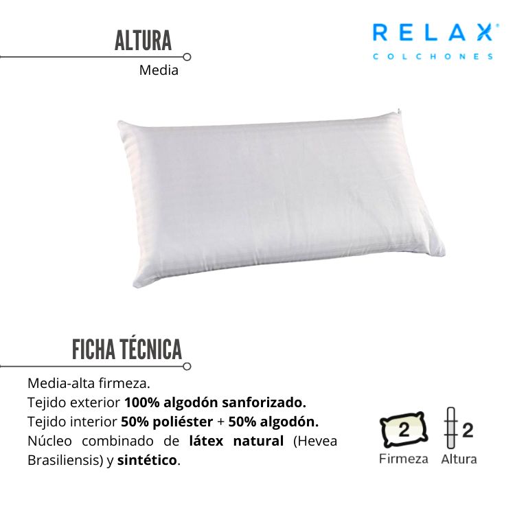 Almohada LÁTEX CONFORT de RELAX