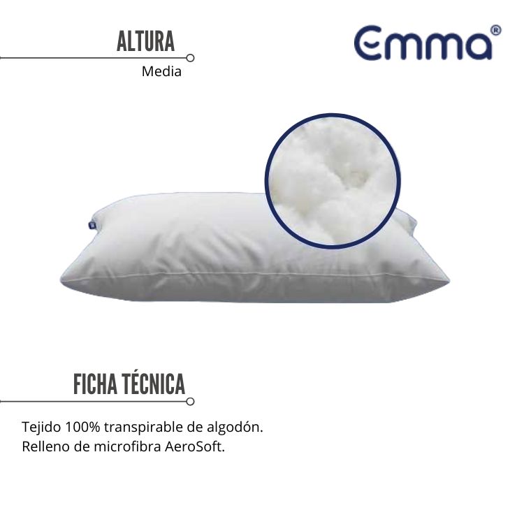 NUEVA Almohada Emma de microfibra