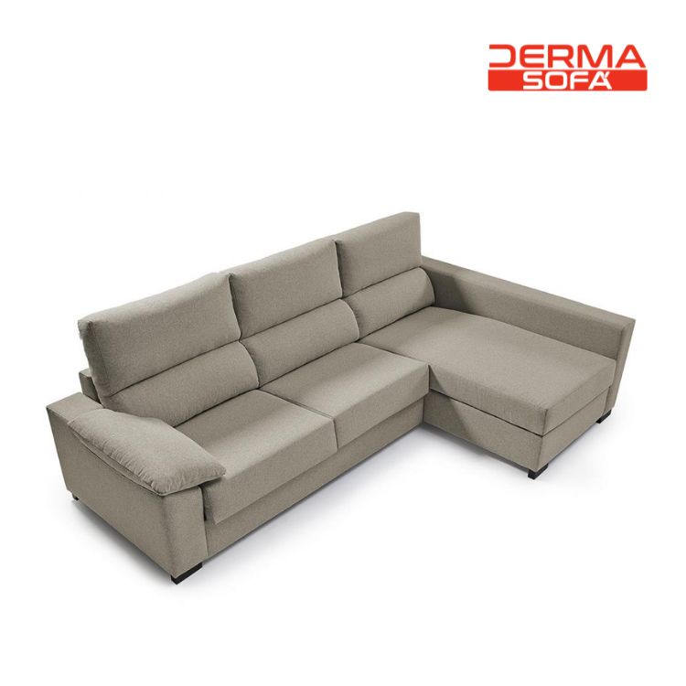 Sofá cama con chaiselongue LEYRE