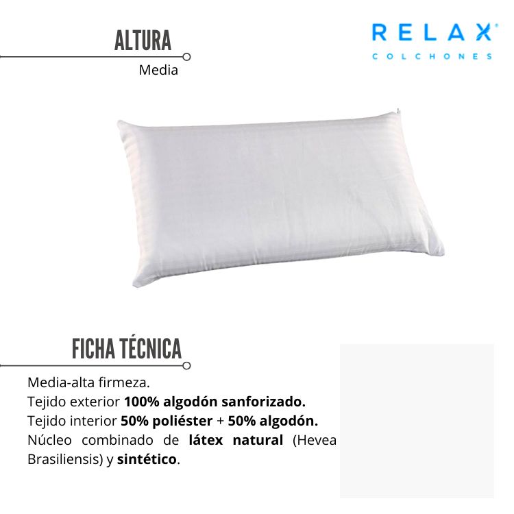 Almohada Látex Confort de RELAX