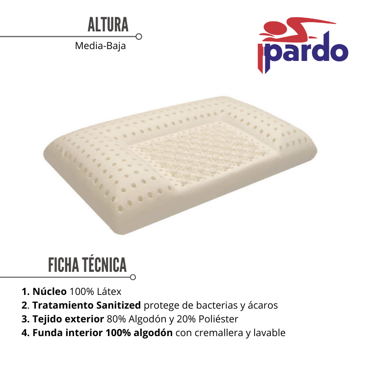 Almohada Cervical Triplex Pardo