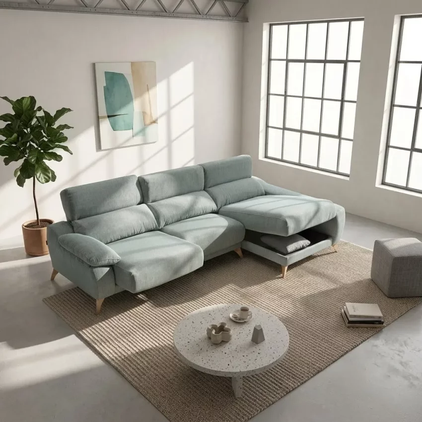 Confort y Dise&ntilde;o Sof&aacute; Chaiselongue Palma