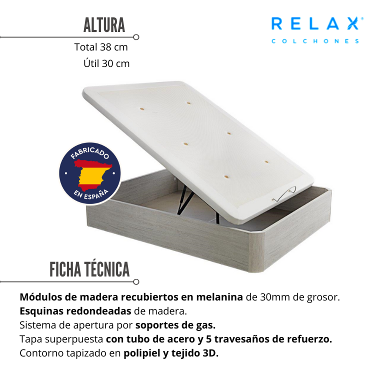 PACK RELAX Colchón MAGNUM + Canapé EVOQUE