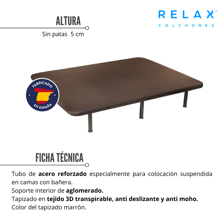 Base tapizada FORTE de relax