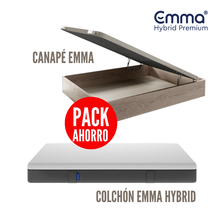 PACK AHORRO: Colchón Emma original con canapé Emma