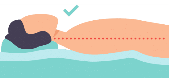 Postura para dormir hacia arriba Postura para dormir hacia arriba