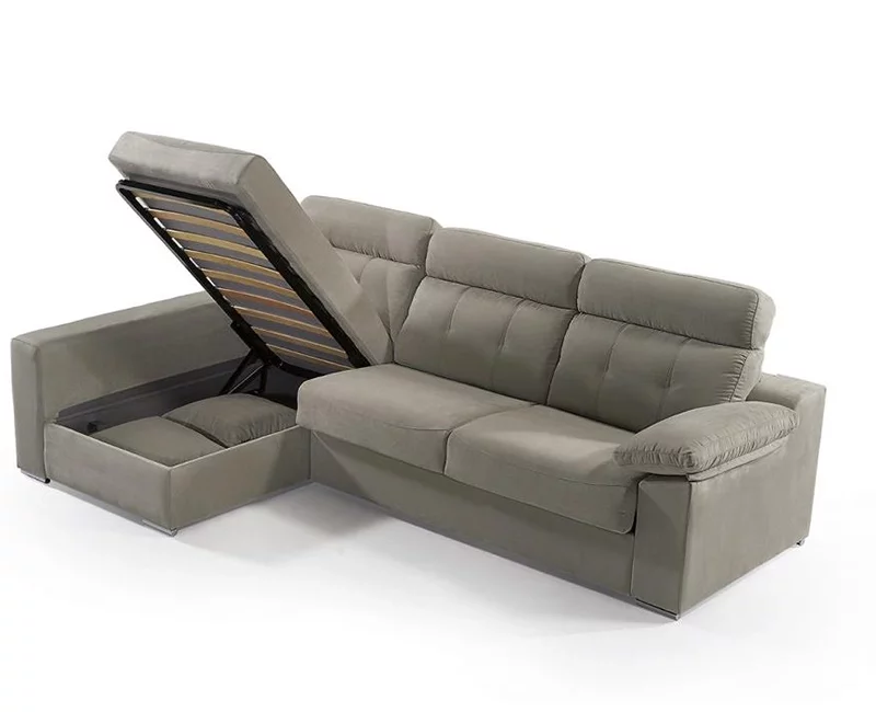 Sof&aacute; cama chaise longue con arc&oacute;n