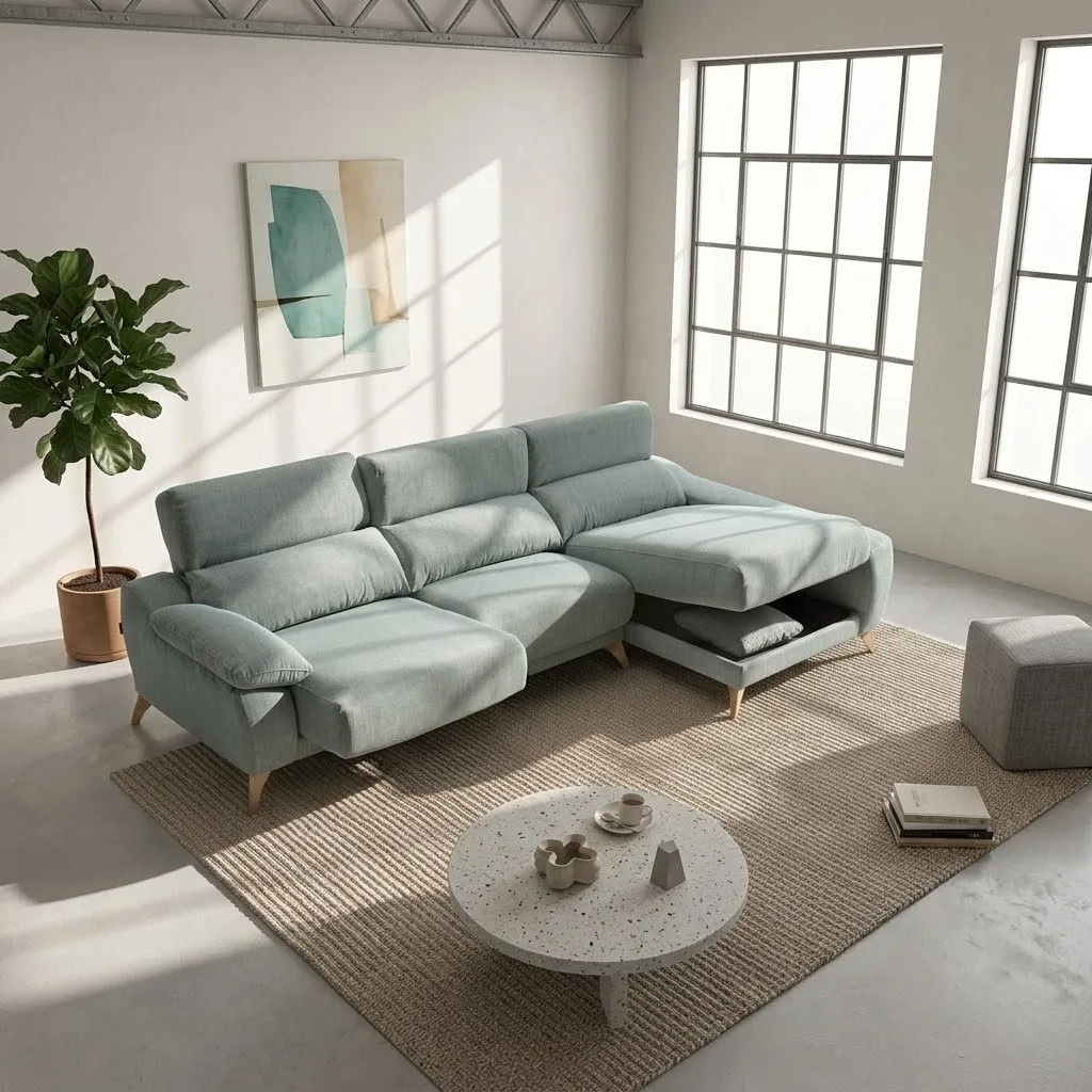 Confort y Dise&ntilde;o Sof&aacute; Chaiselongue Palma